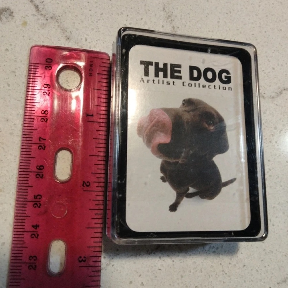 THE DOG miniature playing cards approx 2.5" x 1.75”